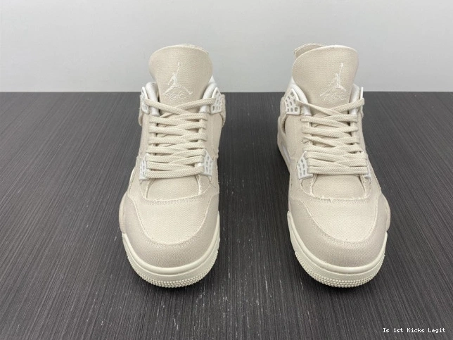 (W) Blank Jordan 4 Retro DQ4909-100 Canvas 0715